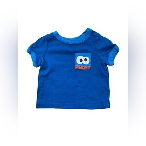 Hanna Andersson Size 60, 3-6 Months, Cookie Monster Short Sleeve Tee